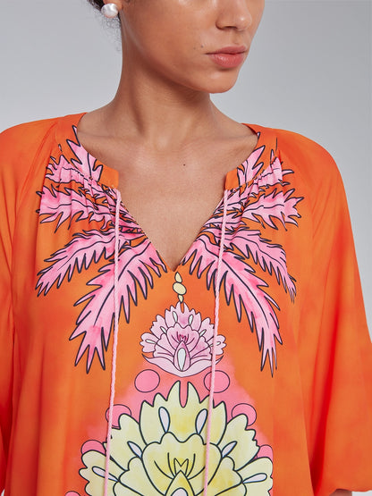 Bohemian Vacation Floral Print Dress