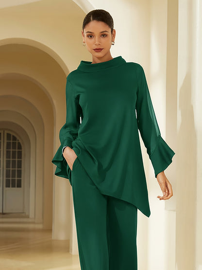 Chiffon Modal Slim Fit Sheer Lightweight Breathable Blouse