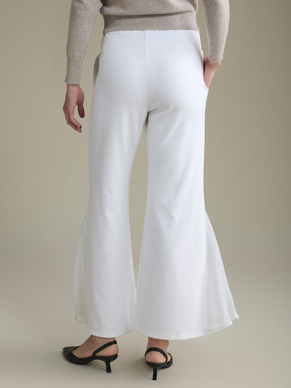 Black High Waist Pants Chiffon Lightweight Pants