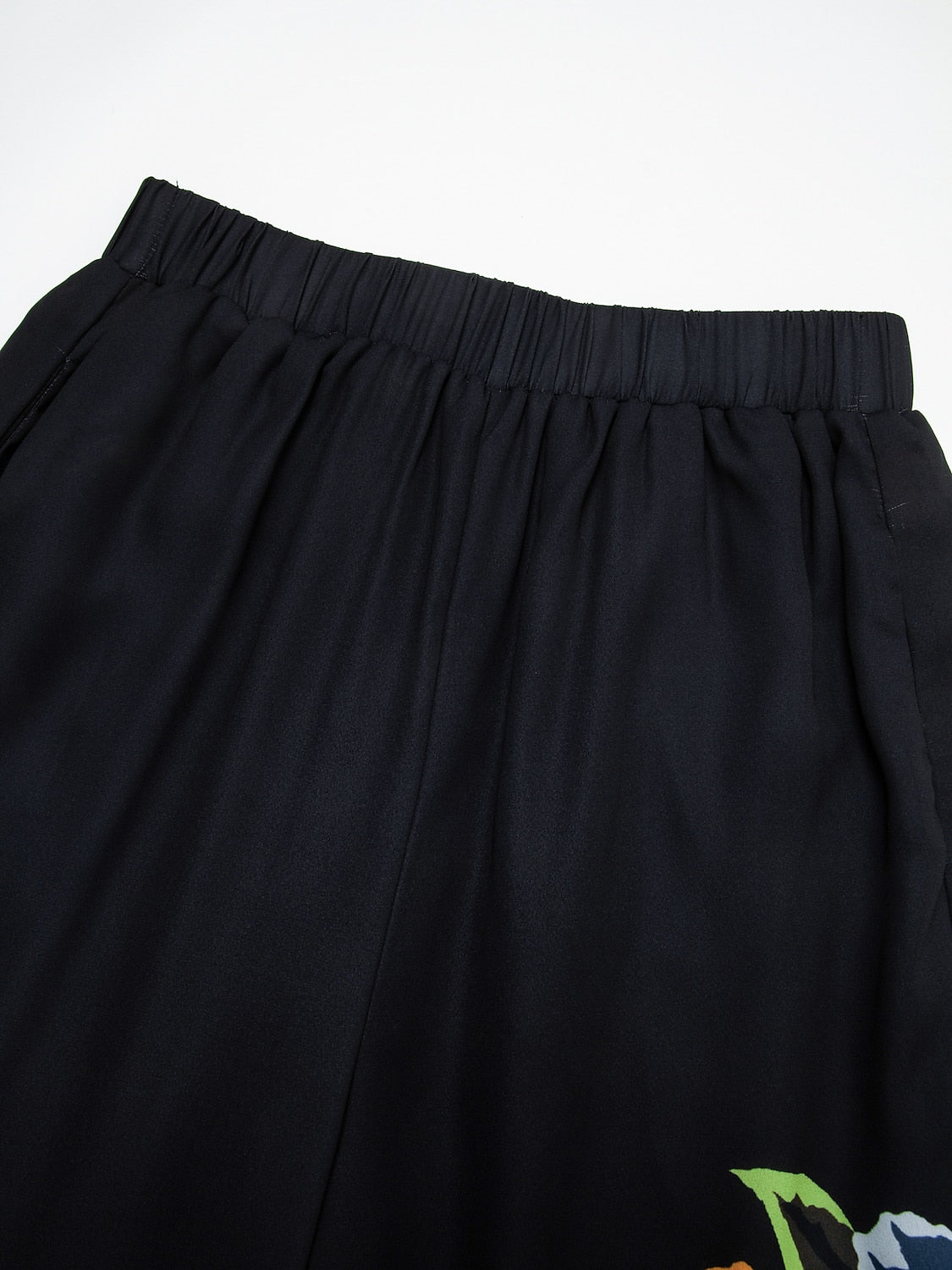 Pants Chiffon Floral Print Elasticated Waistband