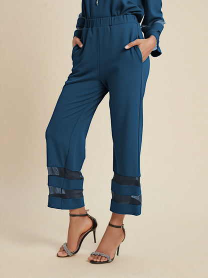 Pants Ankle-Length Chiffon Modal Pockets