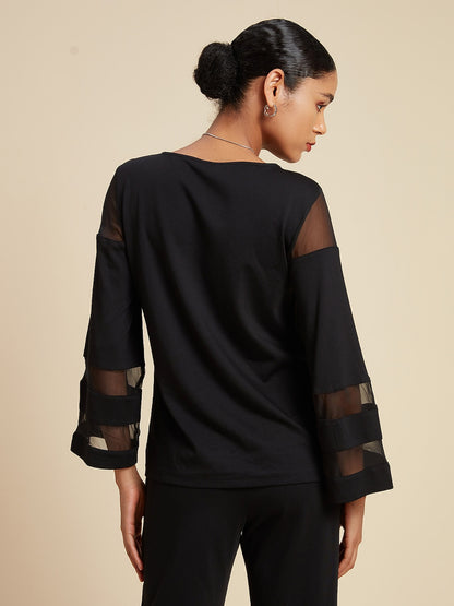 Style Chiffon Blouse Modal Illusion Pure Color Loose