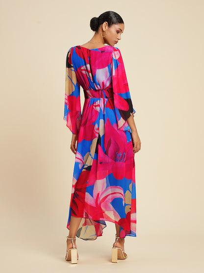 Chiffon Floral Maxi Dress