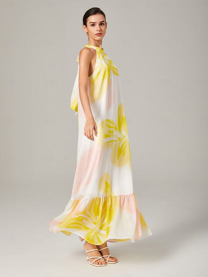 Super loose A-line halter dress